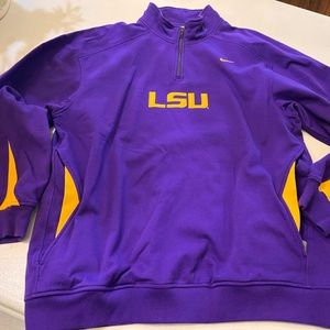 LSU Nike 3/4 zip sweatshirt size L